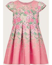Monsoon - Baby Floral Printed Dress Pink - Lyst