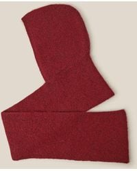 Monsoon - Tula Hooded Scarf Red - Lyst