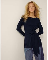 Monsoon - Tina Tie Side Jumper Blue - Lyst