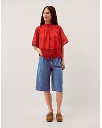 Monsoon - Raye Longline Denim Shorts - Lyst