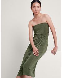 Monsoon - Billi Bandeau Dress Green - Lyst