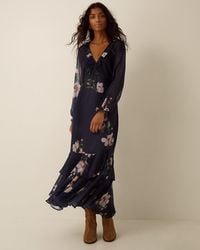 Monsoon - Rowena Ruffle Floral Maxi Dress - Lyst