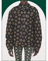Monsoon - Antik Batik Chino Oversized Floral Quilted Jacket Black - Lyst