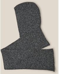Monsoon - Tula Hooded Scarf Grey - Lyst