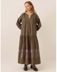Monsoon - East Dilly Gingham Cotton Dress Multi - Lyst