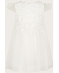 Monsoon - Baby Ophelia Lace Tulle Dress Ivory - Lyst