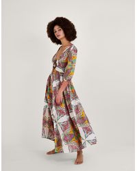 Monsoon - Paisley Scarf Print Maxi Dress Multi - Lyst