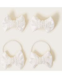 Monsoon - 4-pack Lace Bow Hair Set - Lyst