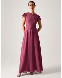 Monsoon - Monike Short Sleeve Lace Dress - Lyst