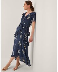 Monsoon - Celeste Floral Ruffle Maxi Dress - Lyst