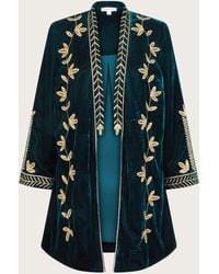 Monsoon - Fiona Embroidered Velvet Jacket - Lyst