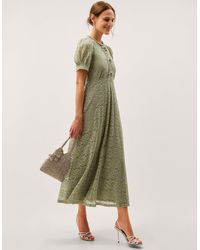Monsoon - Celina Lace Midi Dress - Lyst