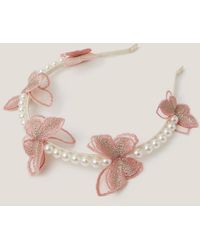 Monsoon - Butterfly Pearl Headband - Lyst