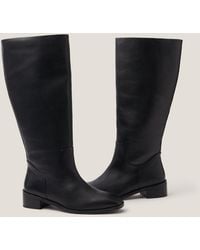 Monsoon - Meg Leather Knee-high Boots Black - Lyst
