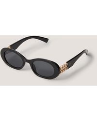Monsoon - Chunky Oval Sunglasses - Lyst