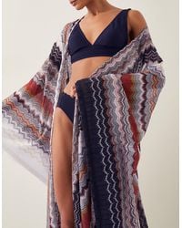 Monsoon - Ava Zigzag Stripe Beach Cover-up - Lyst