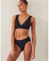 Monsoon - Kina Ruched-side Bikini Bottom Black - Lyst