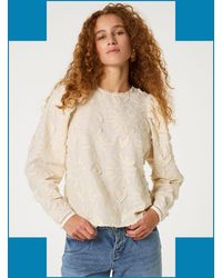 Monsoon - Fabienne Chapot Ida Embroidered Top White - Lyst