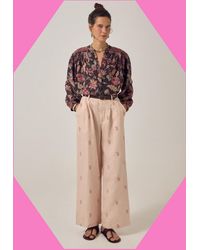 Monsoon - Maison Hotel Luna Paisley Print Blouse Black - Lyst