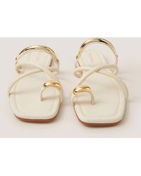 Monsoon - Metal Detail Toe Strap Sandals - Lyst