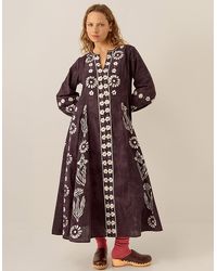 Monsoon - East Aimi Hand-batik Cotton Dress Blue - Lyst