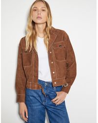 Monsoon - Iris Crop Suede Jacket - Lyst