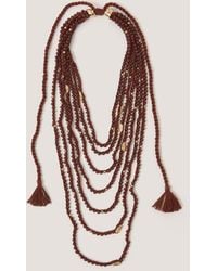 Monsoon - Bead Tassel Layered Necklace - Lyst