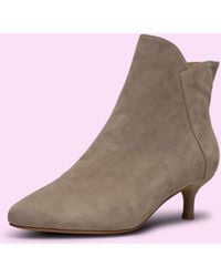 Monsoon - Shoe The Bear Suede Kitten Heels Brown - Lyst