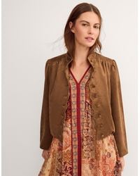Monsoon - Lucia Faux Suede Jacket - Lyst