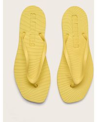 Monsoon - Sleepers Tapered Flip Flops Yellow - Lyst