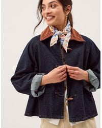 Monsoon - Kit Denim Barn Jacket Blue - Lyst
