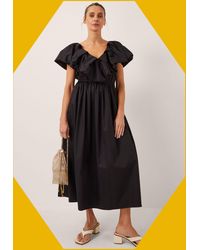 Monsoon - Devotion Twins Deos Frill Maxi Dress Black - Lyst