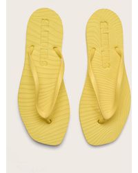 Monsoon - Sleepers Tapered Flip Flops Yellow - Lyst