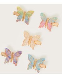 Monsoon - Rainbow Butterfly Clips 5 Pack - Lyst