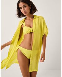 Monsoon - Anaka Beach Cover Up Shirt Green - Lyst