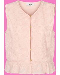 Monsoon - Moliin Ditte Embroidered Vest Top Pink - Lyst