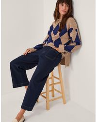 Monsoon - Arlo Regular Cropped Jeans Blue - Lyst