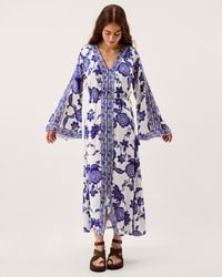 Monsoon - Gloria Floral Maxi Beach Dress - Lyst