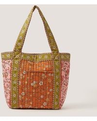 Monsoon - Ines Floral Patchwork Quilted Tote Bag - Lyst