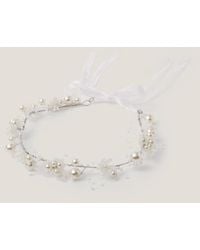 Monsoon - Pearl Flower Crown - Lyst