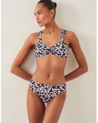 Monsoon - Ania Abstract Print Bikini Bottom Black - Lyst