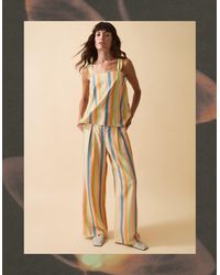 Monsoon - Clemence Elodie Stripe Wide Leg Trousers Multi - Lyst