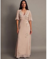 Monsoon - August Embellished Maxi Dress Pink - Lyst