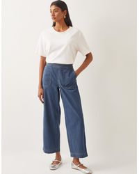Monsoon - Harper Regular Wide Leg Jeans Blue - Lyst