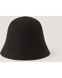 Monsoon - Fae Wool Bucket Hat Black - Lyst