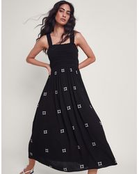 Monsoon - Briar Embroidered Dress Black - Lyst