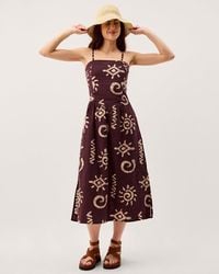 Monsoon - Mafalda Print Bandeau Midi Dress - Lyst