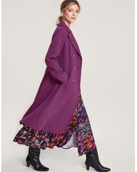 Monsoon Opera Skirted Coat In Wool Blend Green Lyst UK