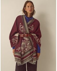 Monsoon - Crissy Jacquard Poncho - Lyst