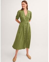 Monsoon - Kasey Polka Dot Midi Dress - Lyst